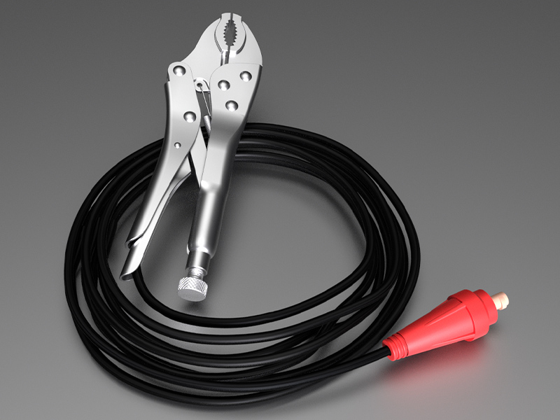 earth line with clamp